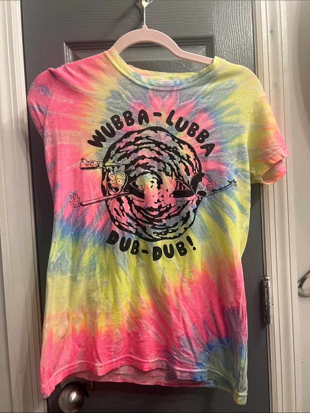 Tie-Dye Graphic Tee - Wubba-Lubba Dub-Dub!